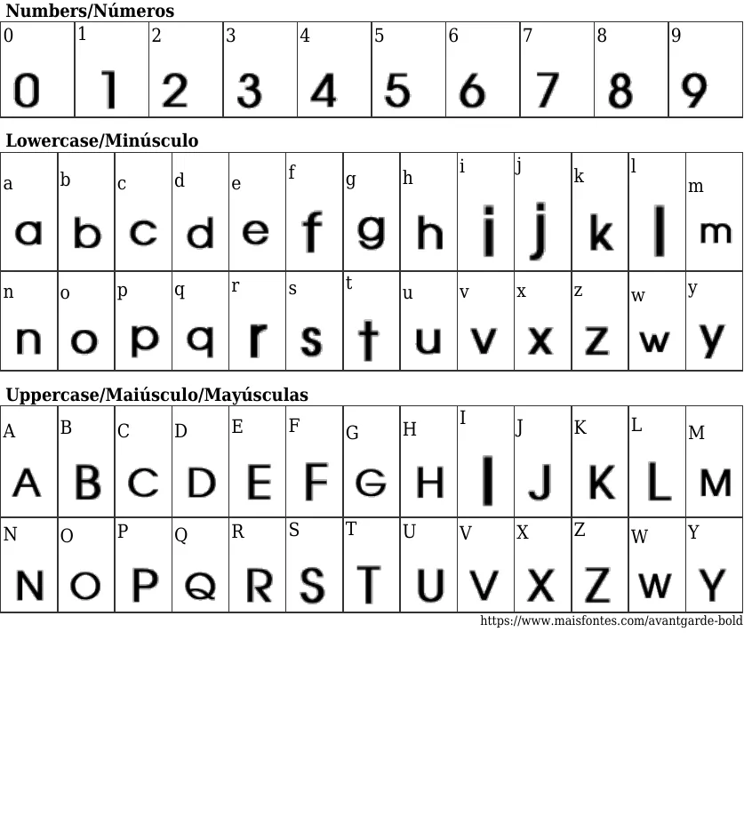 Font Avant Garde Bold Free Maisfontes Com